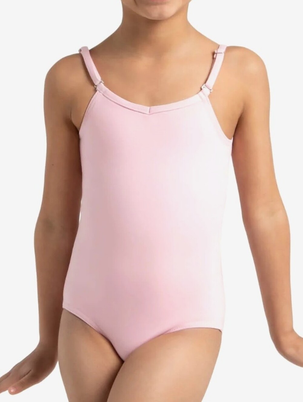 Capezio Light Pink Cami Leotard S Girls Dance Team Basics Adjustable Straps New